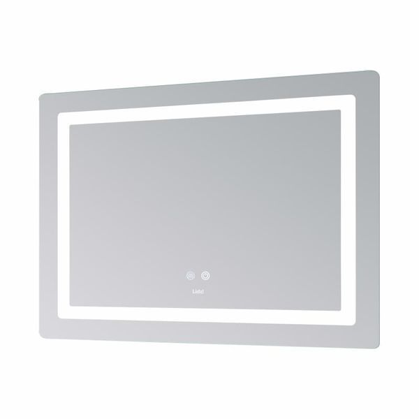 Дзеркало Lidz Kubis (KU2) 1200х800 з LED-підсвічуванням Touch, з антизапотіванням, з димером, рег. яскравості LDKUB120080049007 SD00055131 фото