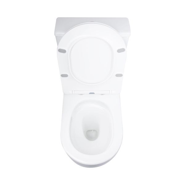 Унітаз підлоговий Qtap Grand Ultra Quiet безобідковий з сидінням Soft-close WHITE QT26228301W SD00052620 фото