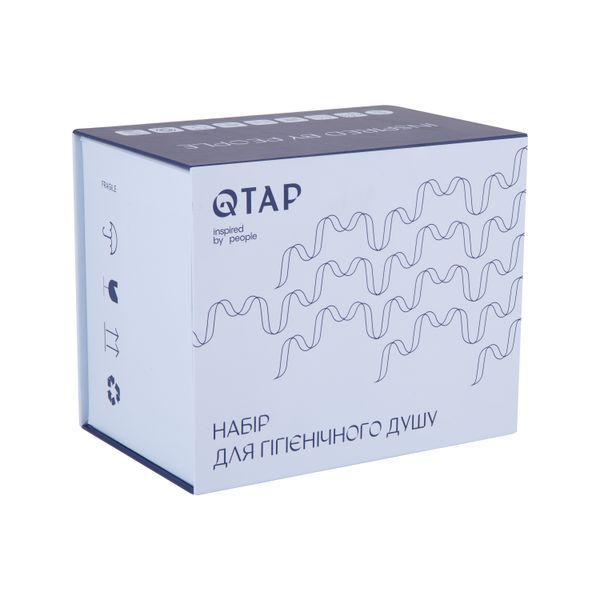 Набор для гигиенического душа Qtap Inspai-Varius прямоугольный QTINSVARCRMV00440201 Chrome SD00035721 фото
