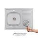 Кухонна мийка Brinex 6080-L 0,6 мм Satin (BRIN6080LSAT06) SD00054108 фото 2