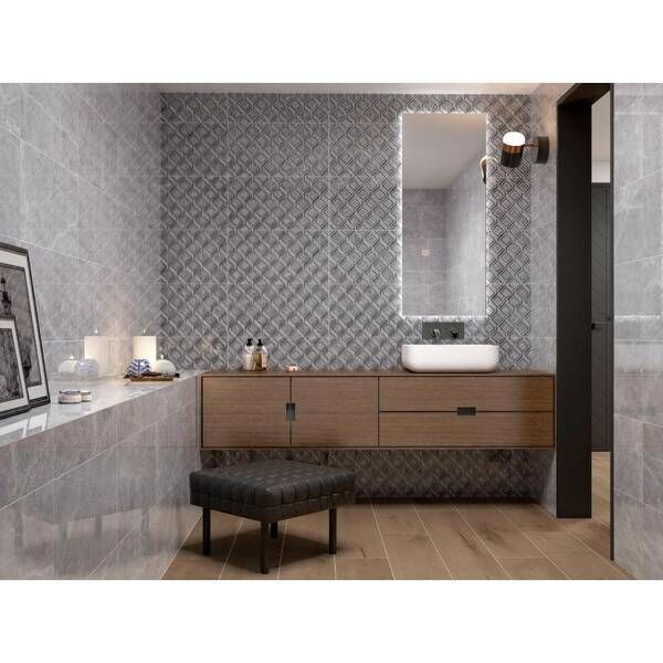 Плитка Ceramica Deseo Dec Sassi Gris 31,6x60 см декор 535972 фото