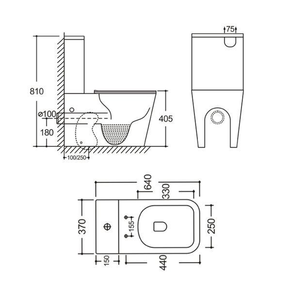 Унітаз підлоговий Qtap Stenava Rimless безобідковий з сидінням Soft-close WHITE QT27228303W SD00052621 фото