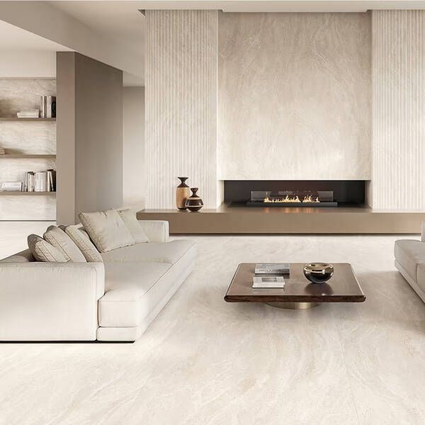 Керамограніт Emil Ceramica Dual Travertine Enpw Poro Apperto White 60х120 см 596440 фото