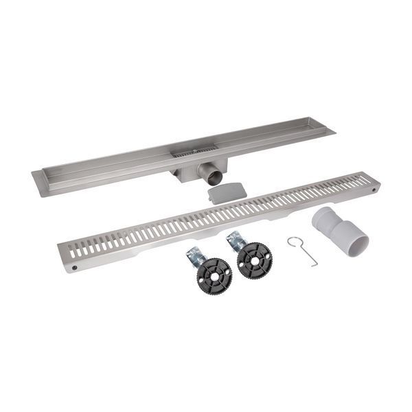 Трап із нержавіючої сталі Qtap Taurus FA800 лінійний із сухим затвором SD00051892 фото