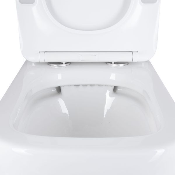Унітаз підлоговий Qtap Stenava Rimless безобідковий з сидінням Soft-close WHITE QT27228303W SD00052621 фото