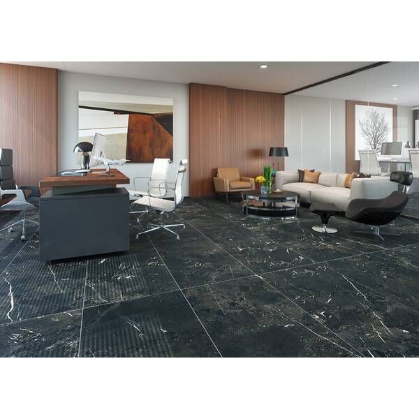 Керамограніт Almera Ceramsca (Spain) Pulse Black 60x120 см 578430 фото