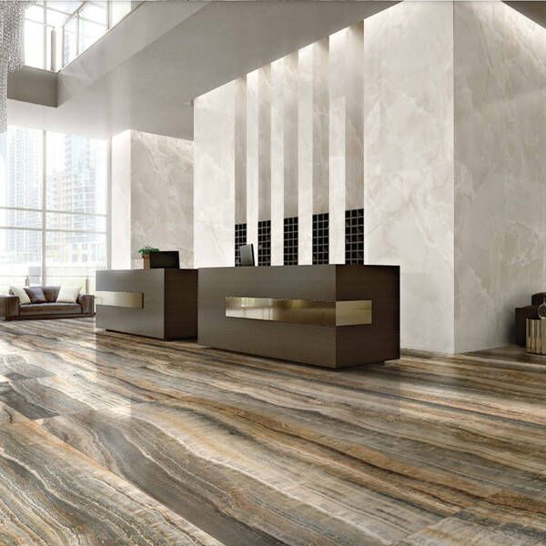 Керамогранит Florim Group 778824 Eccentric Luxe Caramel Glo 6mm R 120x280 см 567005 фото