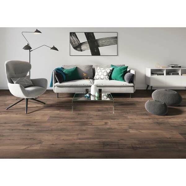 Керамограніт Cerrad Podloga Tonella Brown Rect 19,3х120,2 см 415960 фото