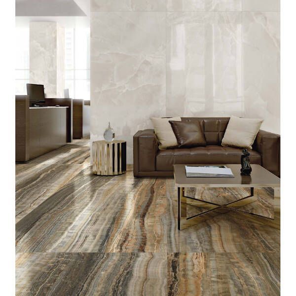 Керамогранит Florim Group 778824 Eccentric Luxe Caramel Glo 6mm R 120x280 см 567005 фото