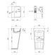 Комплект Qtap Tern: Раковина напольная моноблок 440х380х830 мм White + Донный клапан PU02O SD00053444 фото 2