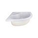 Душова кабіна Latwa SC90x90.SAT.HIGH.FR полукругла, скло Frost 4 мм + Душовий піддон KAPIELKA ST90x90x41, з панеллю Lidz SD00050783 фото 4