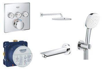 GROHTHERM SMARTCONTROL набір для душу 5в1(26687000+26910003+35600000+29126000+13255001) 96769 фото