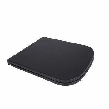 Сиденье для унитаза Qtap Tern 420х340х35&nbsp;мм, Matt Black, с микролифтом, Slim Duroplast, Quick Release QT99HY2322MB SD00051482 фото
