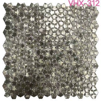 Мозаїка Mozaico De Lux V-Mos VHX-312 Silver Gold 30х30 см 546449 фото