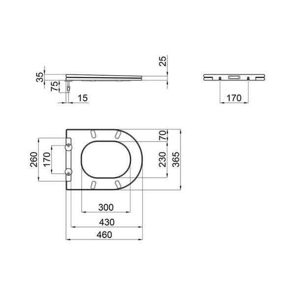 Сидіння для унітаза Qtap (Jay 520,640, Swan 520,640) з мікроліфтом Slim QT1699SC5176W SD00038757 фото