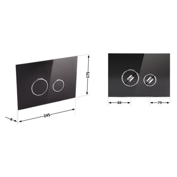 Панель змиву для унітаза Qtap Nest QT0111V1163GB SD00038765 фото