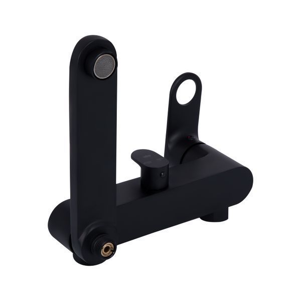 Душова система універсальна Qtap Jay на три споживача (з виливом) QTJAY111BLM45549 Black Matt SD00051673 фото