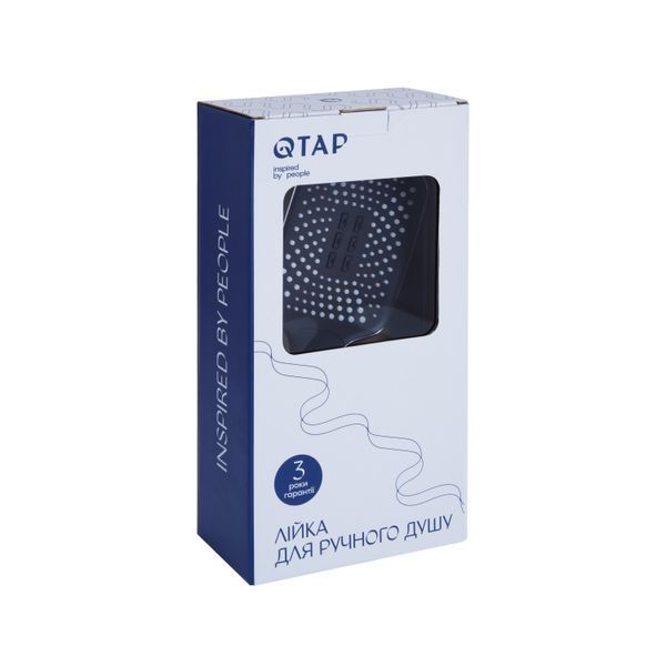 Лейка для ручного душа Qtap Rucni 140x110 мм прямоугольная QTRUC125CRM45954 Chrome SD00052078 фото