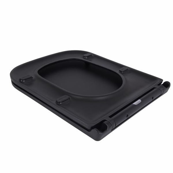 Сидіння для унітаза Qtap Tern 420х340х35&nbsp;мм, Matt Black, з мікроліфтом, Slim Duroplast, Quick Release QT99HY2322MB SD00051482 фото