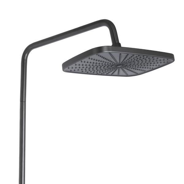 Душова система універсальна Qtap Gemini на три споживачі (з виливом) QTGEM111GMB45688 Gunmetal Black PVD SD00051812 фото