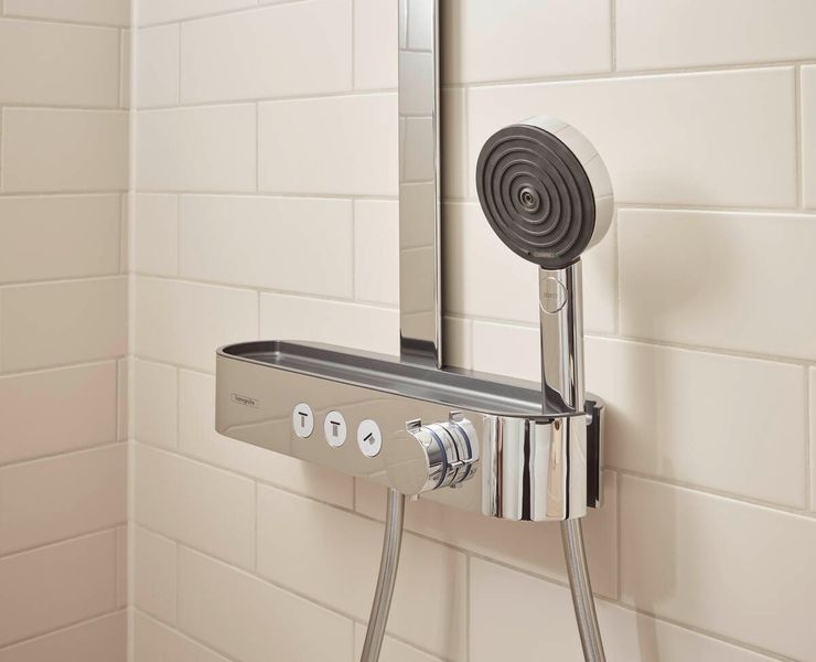 PULSIFY Showerpipe душова система 260 з термостатом , чорний матовий 81447 фото