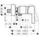 Metris S &ndash; смеситель в душевую кабину HANSGROHE 31660000 13019 фото 2