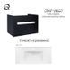 Тумба підвісна Qtap Virgo 1000х580х500 Black/White QT1874TPА1002BW SD00051158 фото 4