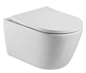VACLAV унитаз подвесной (52,5*36*33см, rimless, сиденье тонкое duroplast slow-closing) 91901 фото