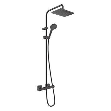 VERNIS SHAPE душова система Showerpipe 230 з термостатом, 1jet, чорний матовий 81668 фото