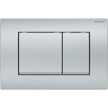 DELTA20 SQUARE смывающая клавиша для двойного смыва, матовый хром 88259 фото