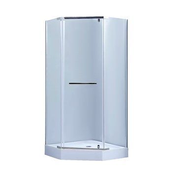 Душевая кабина Lidz Dozorca SC90x90.CRM.LOW.TR, стекло прозрачное 6 мм SD00039823 фото