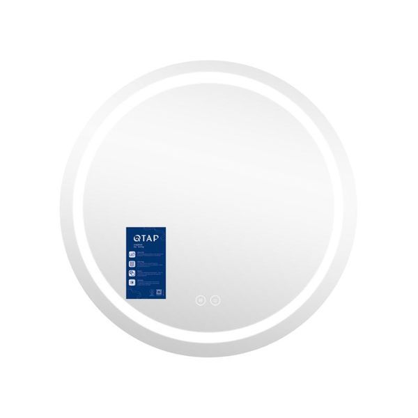 Дзеркало Qtap Mideya (MI6) R700 з LED-підсвічуванням Touch, з антизапотіванням, димером, рег. яскравості QT2078NCR7070W SD00054582 фото