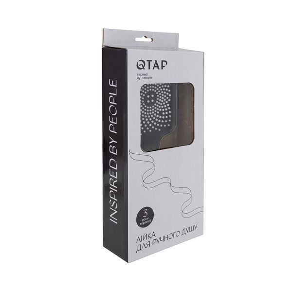 Qtap Rucni Лейка для ручного душа 145x90 мм прямоугольная QTRUCA145S1GRP Graphite SD00051176 фото
