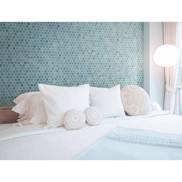Мозаїка Mozaico de lux (M)DPG098TM-086A-6 Marble Blue 31,7х32,5 см 553685 фото