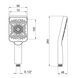 Qtap Rucni Лейка для ручного душа 145x90 мм прямоугольная QTRUCA145S1GRP Graphite SD00051176 фото 2