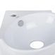 Комплект Qtap Leo N: Раковина подвесная угловая овальная 380x360x130 мм WHITE + Донный клапан PU02O SD00053455 фото 6
