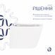 Унітаз підвісний Qtap Scorpio безободковий Ultra Quiet з сидінням Soft-close QT14332380ASW SD00054227 фото 4