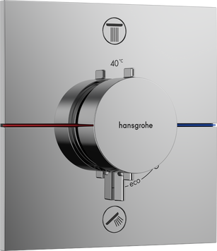 SHOWERSELECT COMFORT E термостат для 2 споживачів, прихований монтаж, колір хром 94882 фото