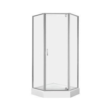 Набор Qtap душевая кабина Leo CRM10995-AC6 Clear 2020x900x900 мм + поддон Diamond 309912 90x90x12 см с сифоном SD00048935 фото