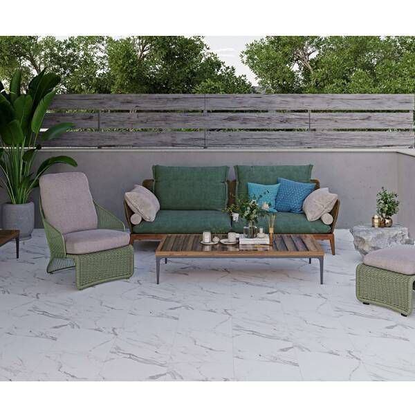 Керамограніт Cersanit Arctic Stone White Matt** 42x42 см 569192 фото
