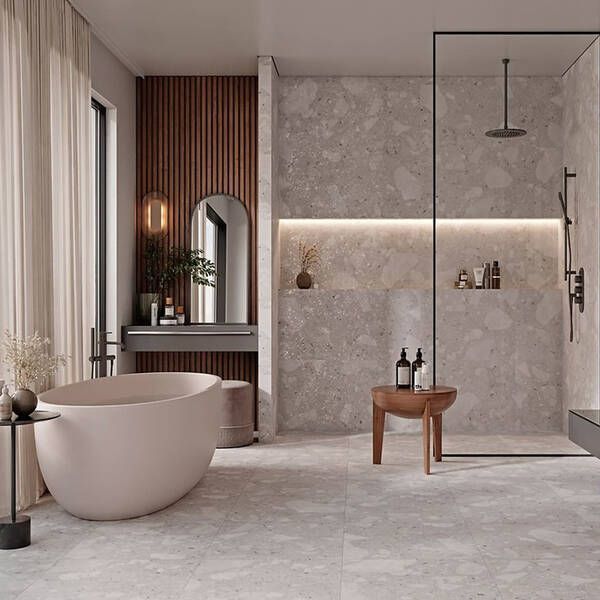 Керамограніт Cersanit Genesis Light Grey Matt Rect 59,8x119,8 см 598894 фото