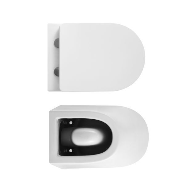 Унітаз підвісний Qtap Robin Ultra Quiet безобідковий з сідінням Soft-close 520x365x365 мм WHITE SD00052888 фото