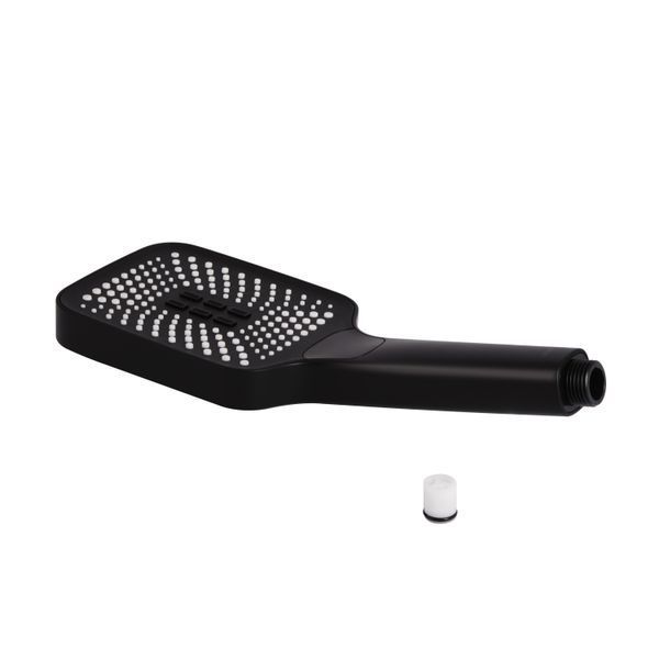 Лейка для ручного душа Qtap Rucni 140x110 мм прямоугольная QTRUC125BLM45955 Black Matt SD00052079 фото