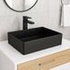 Раковина SDR Ceramiche Qube 11 MBLVQ11 50х33 см, в кольорі графіт 584642 фото 1