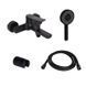 Комплект Qtap Slavonice Black Matt: Смеситель QTSLA259BLM45918 + Держатель QT829910842854OB + Шланг QTHADPVCSQ160B + Лейка QTRUC125BLM45951 SD00054151 фото 1