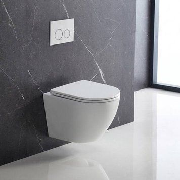 Унітаз підвісний Devit Flow DFL0460111MW 490х365х370mm з кришкою soft-close, матовий білий 599349 фото