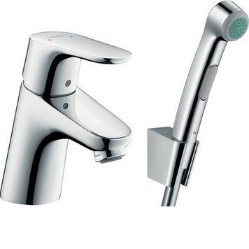 Змішувач для раковини Hansgrohe Focus E2 31926000 з гігієнічним душем 174871 фото