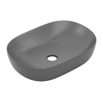 JESS умивальник накладний матовий 60*41,5*13,5см, grey 81174 фото