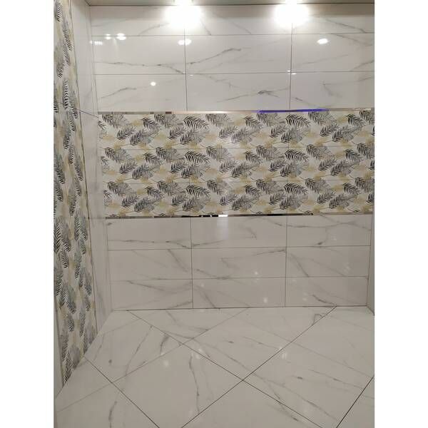 Плитка Termal Seramik Lincoln Leaf Rect Decor 30x90 см декор 453396 фото