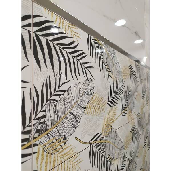 Плитка Termal Seramik Lincoln Leaf Rect Decor 30x90 см декор 453396 фото